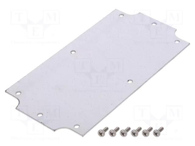 Mounting plate; steel; W: 76mm; L: 147mm; 1554PB HAMMOND HM-1554JPL