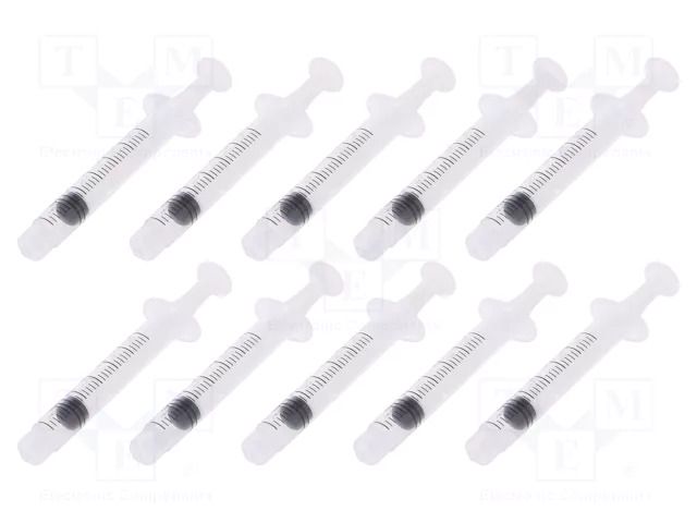 Syringe; 3ml; transparent; Luer Lock; polypropylene; 10pcs. FISNAR FIS-3CC-10PK