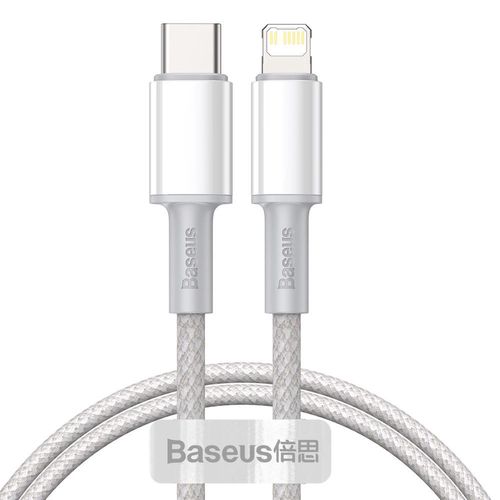 Baseus CATLGD-02 Lightning - USB-C PD cable 20W 480Mb/s 1m - white, Baseus 6953156231924