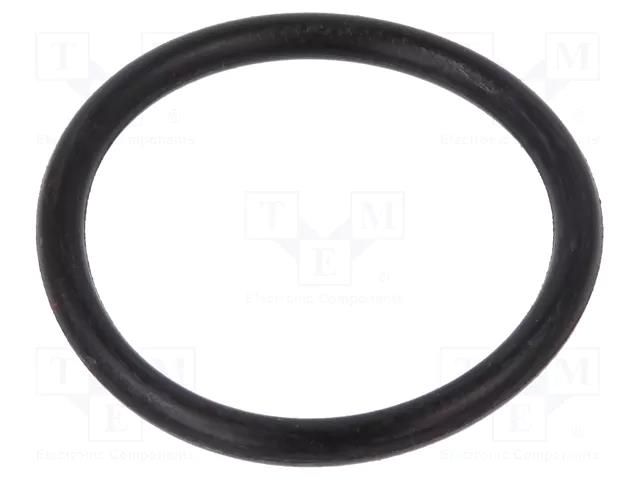 O-ring gasket; NBR caoutchouc; Thk: 2mm; Øint: 19mm; black ORING USZCZELNIENIA TECHNICZNE O-19X2-70-NBR