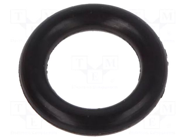 O-ring gasket; NBR caoutchouc; Thk: 1.5mm; Øint: 5mm; black ORING USZCZELNIENIA TECHNICZNE O-5X1.5-70-NBR