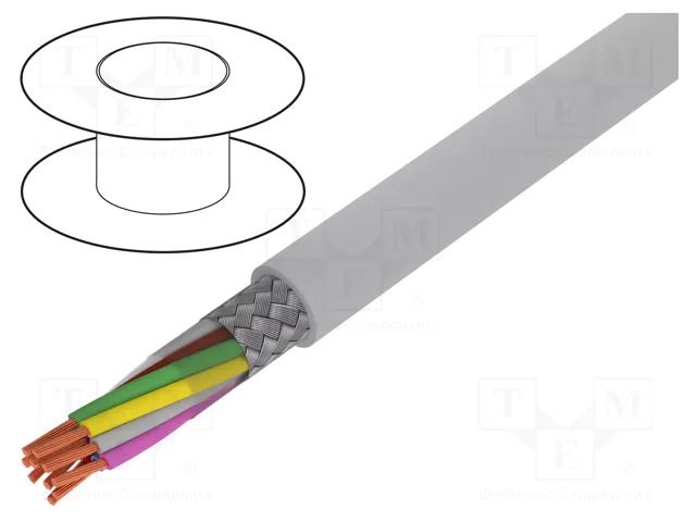 Wire; BiT LiYCY; 5x1.5mm2; shielded,tinned copper braid; PVC BITNER BITNER-S30660
