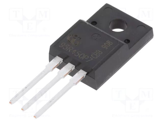 Transistor: N-MOSFET; unipolar; 950V; 8.6A; 30W; TO220FP; ESD INFINEON TECHNOLOGIES IPA95R450P7