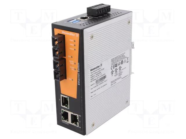 Switch Ethernet; managed; Number of ports: 5; Usup: 12÷45VDC; IP30 WEIDMÜLLER 1504330000