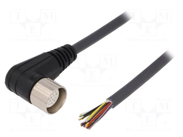Cable: for sensors/automation; M23; PIN: 19; angled; 10m; plug; 8A WEIDMÜLLER 1818141000