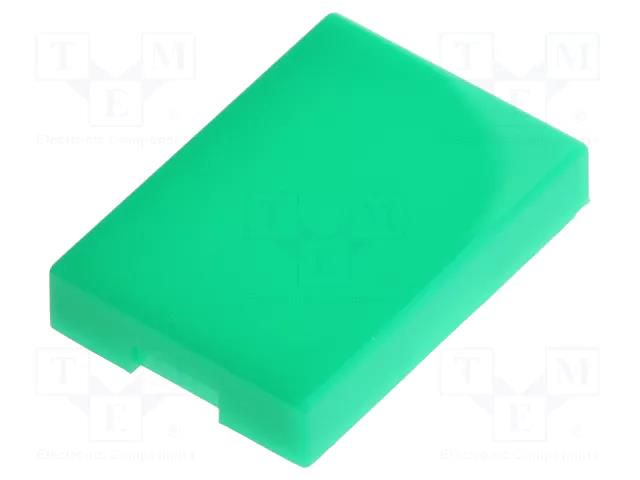 Cap; 17x12x3mm; green; UB; Application: UB NKK SWITCHES AT4116F