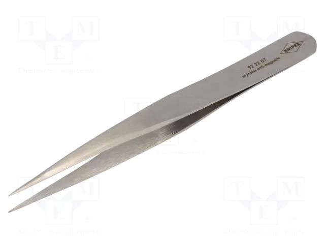 Tweezers; 115mm; for precision works; Blade tip shape: sharp KNIPEX KNP.922207