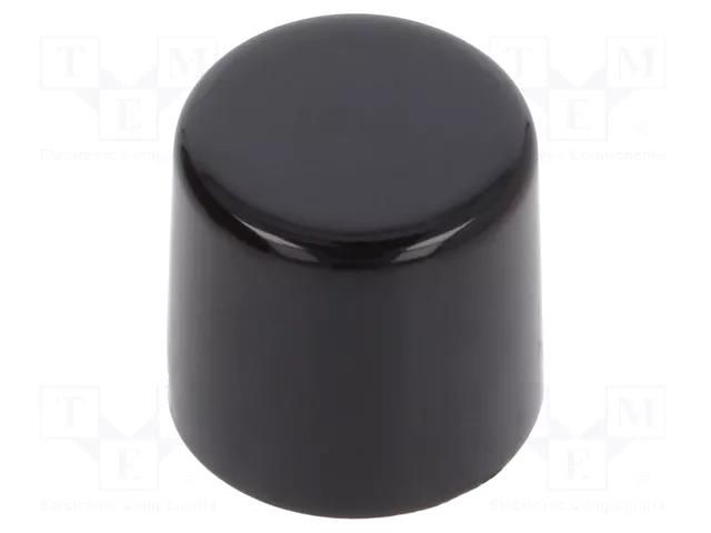 Cap; Ø8x7.6mm; black; MB; Application: MB NKK SWITCHES AT443A