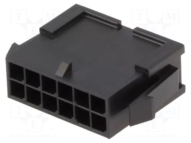 Connector: wire-wire; plug; male; PIN: 12; Micro-Fit 3.0; 3mm; 2x6 MOLEX MX-43020-1200