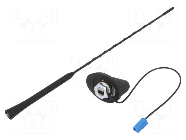 Antenna; car top; 0.4m; AM,FM; Opel; with amplifier; 0.3m 4CARMEDIA ANT.04.2