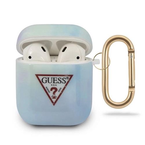 Guess GUACA2TPUMCGC02 AirPods cover blue/blue Tie &amp; Dye Collection, Guess 3700740485552 3700740485552