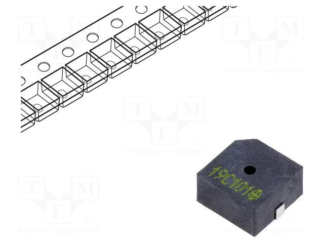 Sound transducer: electromagnetic signaller; SMD; 2.7kHz; 30mA Cre-sound Electronics LEB9650BS-05L