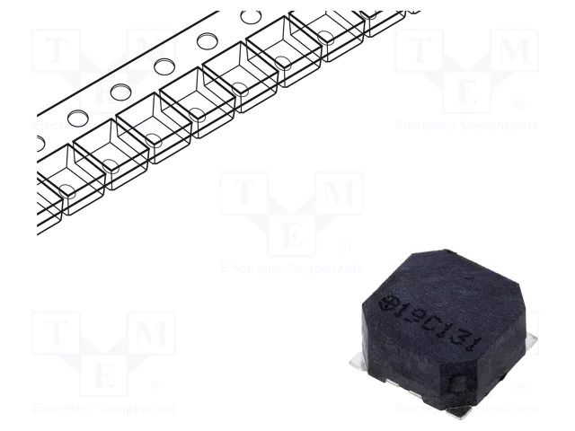 Sound transducer: electromagnetic signaller; SMD; 2.7kHz; 100mA Cre-sound Electronics LET8540CS-3.6L