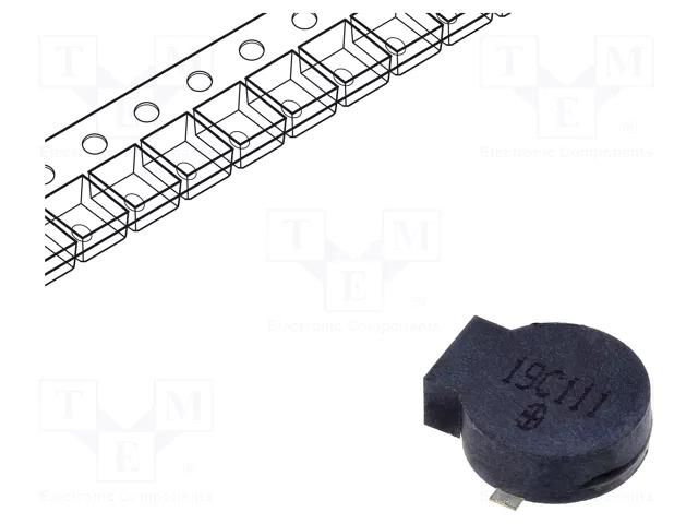 Sound transducer: electromagnetic signaller; SMD; 2.7kHz; 80mA Cre-sound Electronics LET9032ES-03L