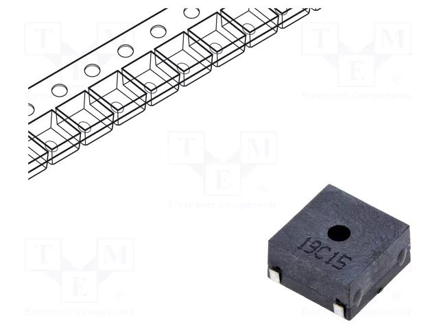 Sound transducer: electromagnetic signaller; SMD; 3.2kHz; 100mA Cre-sound Electronics LET9045AS-03L