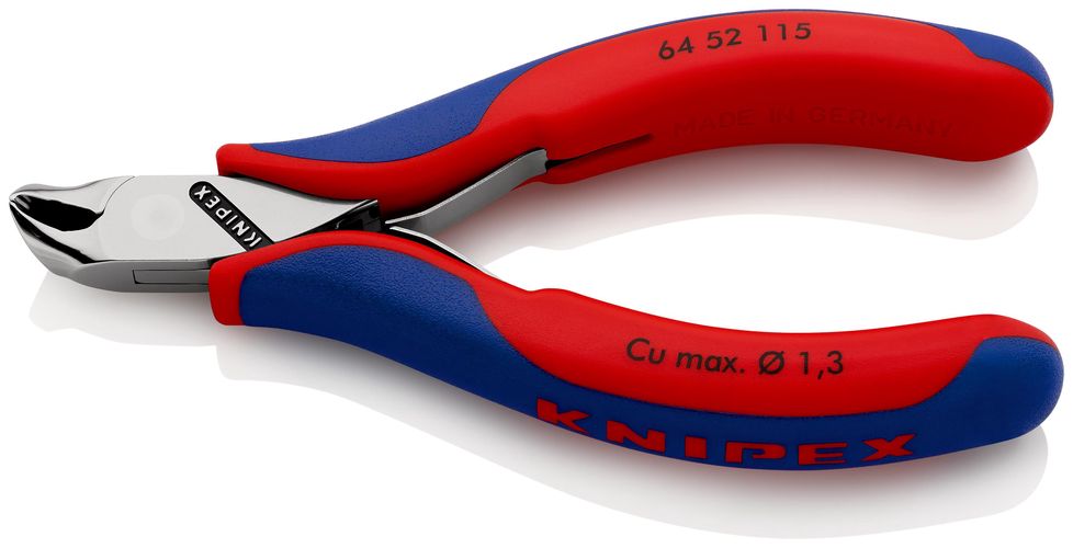 KNIPEX 64 52 115 Electronics End Cutting Nipper with multicomponent handles 115 mm 64 52 115 4003773040439