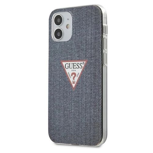 Guess GUHCP12SPCUJULDB iPhone 12 mini 5.4&quot; navy/dark blue hardcase Jeans Collection, Guess 3700740481875 3700740481875
