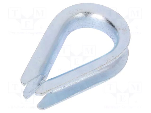 Thimble for rope; steel; for rope; Ørope: 16mm; zinc; DIN 6899B DROMET D-KU16