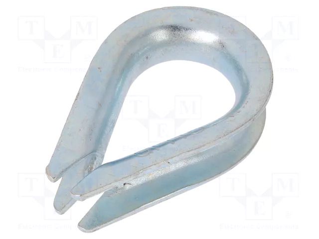 Thimble for rope; steel; for rope; Ørope: 18mm; zinc; DIN 6899B DROMET D-KU18