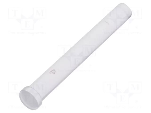 Fiber for LED; Ø3.8mm; L: 23.6mm; round; Front: flat; straight FIX&FASTEN FIX-LEM-90