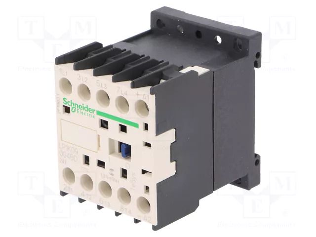 Contactor: 4-pole; NO x4; 24VDC; 9A; TeSys K; screw terminals; 690V SCHNEIDER ELECTRIC LP1K09004BD