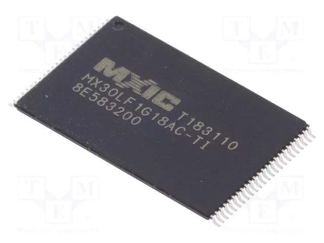 IC: FLASH memory; 1GbFLASH; 20ns; TSOP48; parallel MACRONIX INTERNATIONAL MX30LF1G18AC-TI