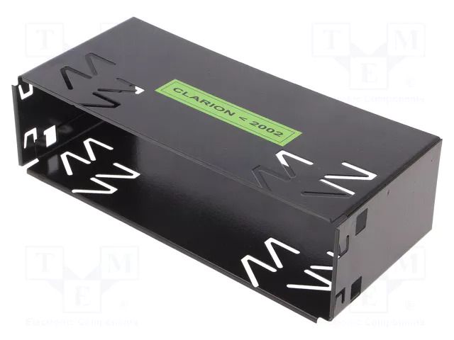 Car radio mounting half frame; 1 DIN; Clarion; black 4CARMEDIA PR.BK.CLARION.02