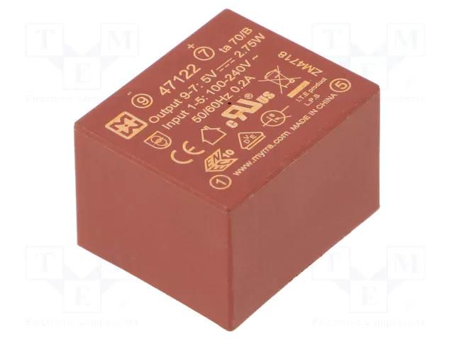 Converter: AC/DC; 2.75W; Uin: 85÷265VAC,120÷370VDC; Uout: 5VDC MYRRA MYRRA-47122