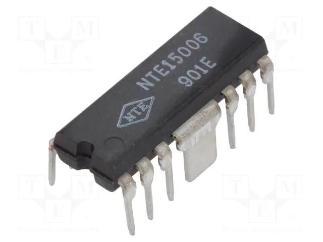 IC: driver; bidirectional,motor controller; DIP12; 1A; Ch: 4 NTE Electronics NTE15006