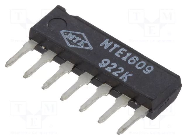 IC: peripheral circuit; RC timer; SIP7; 18VDC; Ch: 1 NTE Electronics NTE1609