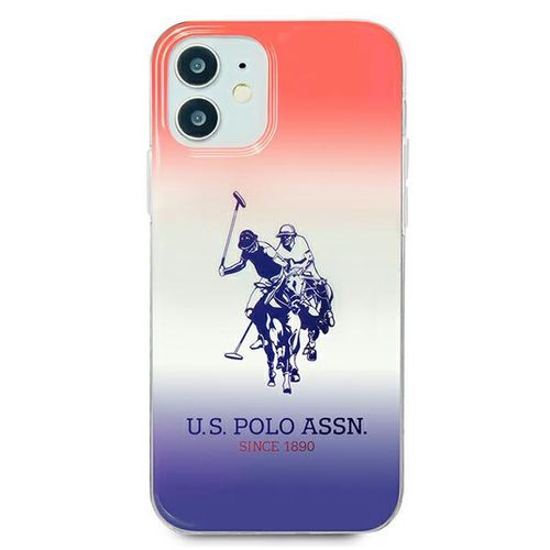 US Polo Assn. Gradient Pattern Collection iPhone 12 mini Case - Red and Blue, U.S. Polo Assn. 3700740486849 3700740486849