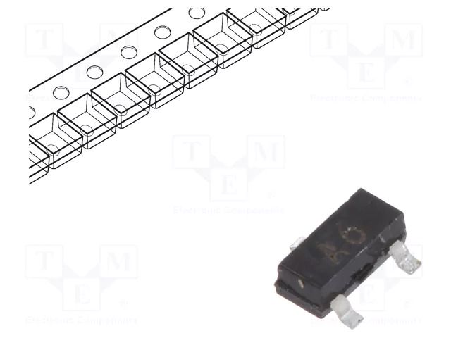 Diode: switching; SMD; 85V; 215mA; 4ns; SOT23; Ufmax: 1.25V; Ifsm: 4A CDIL BAS16-CDI