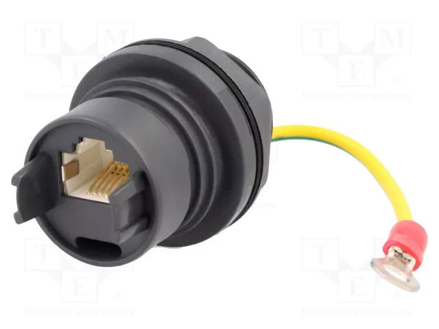 Connector: RJ45; coupler; PIN: 8; shielded; push-pull; Cat: 5e BULGIN PXP6033TP/E