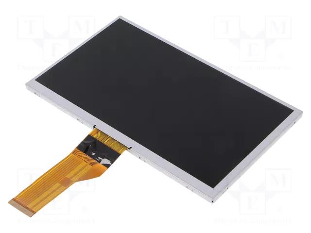 Display: TFT; 7"; 1024x600; Illumin: LED; Dim: 164.9x100x4.8mm; RGB RAYSTAR OPTRONICS RFH700U-AIW-LNN