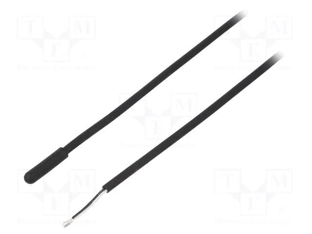 Sensor: temperature; NTC; 10kΩ; Body dim: Ø5x20mm; -40÷105°C; 1.5m TEWA TEMPERATURE SENSORS TT0210KC31DT105