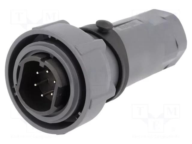 Connector: circular; plug; male; PIN: 6; internal bayonet,bayonet BULGIN PXP7010/06P/ST0709