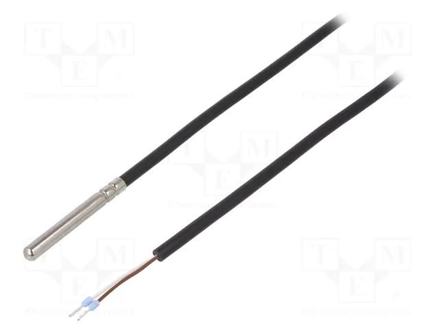 Sensor: temperature; Pt100; 100Ω; cl.B; Body dim: Ø6x50mm; IP65 TEWA TEMPERATURE SENSORS TT4MPT100BT105