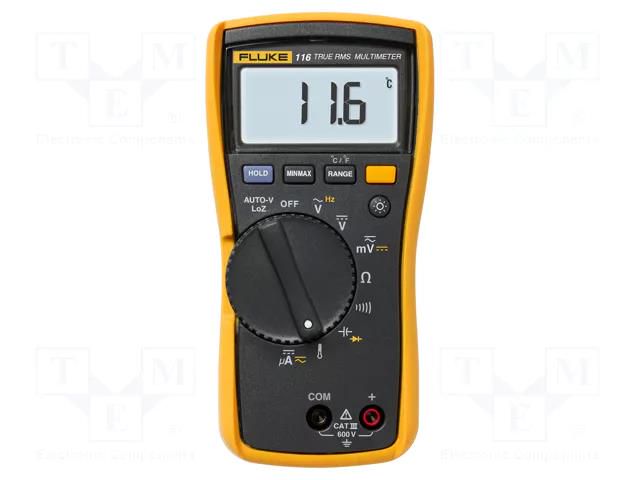 Digital multimeter; LCD; 3,75 digit (6000); I DC: 0.1÷600uA FLUKE FLK-116