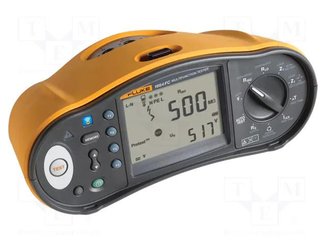 Meter: appliance meter; LCD; Earthing R range: 100mΩ÷200Ω,2kΩ FLUKE FLK-1664FC-SCH