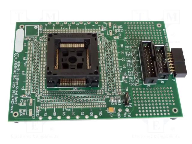 Adapter: IDC14-QFP144; Interface: cJTAG,JTAG; IDC14,IDC20; 0.5mm ELPROTRONIC PE047X02