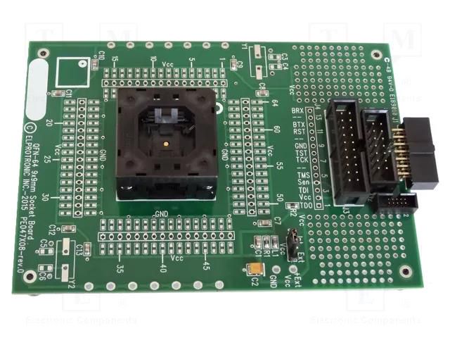 Adapter: IDC14-QFN64; Interface: cJTAG,JTAG; IDC14,IDC20; 0.5mm ELPROTRONIC PE047X08