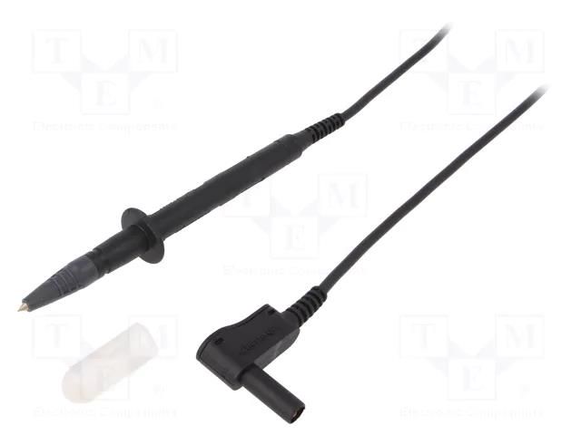 Test lead; 16A; probe tip x2,angular banana plug 4mm x2; Len: 1m SCHÜTZINGER SPL7315NI1100-SW