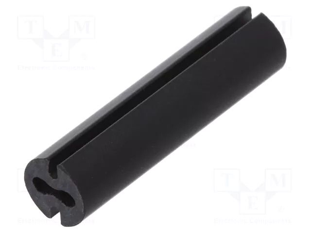 Spacer sleeve; LED; Øout: 4.8mm; ØLED: 3mm; L: 19mm; black; UL94V-0 DREMEC DR8GE04V80536