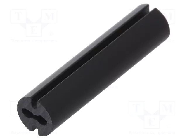 Spacer sleeve; LED; Øout: 4.8mm; ØLED: 3mm; L: 20mm; black; UL94V-0 DREMEC DR8GE04V80537