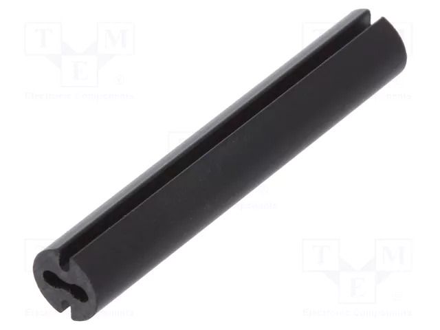 Spacer sleeve; LED; Øout: 4.8mm; ØLED: 3mm; L: 29mm; black; UL94V-0 DREMEC DR8GE04V80546