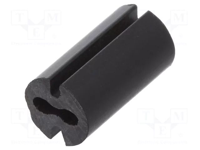 Spacer sleeve; LED; Øout: 4.8mm; ØLED: 3mm; L: 9mm; black; UL94V-0 DREMEC DR8GE04V80550