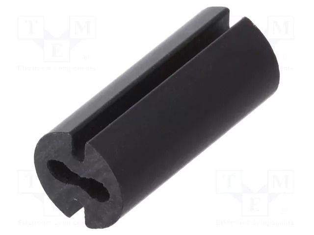 Spacer sleeve; LED; Øout: 4.8mm; ØLED: 3mm; L: 11mm; black; UL94V-0 DREMEC DR8GE04V80551