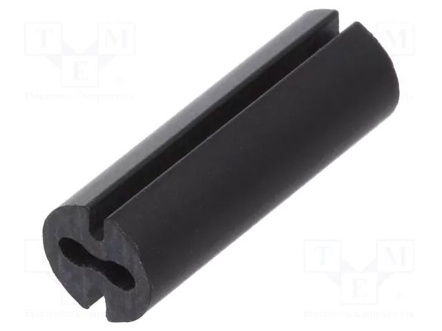 Spacer sleeve; LED; Øout: 4.8mm; ØLED: 3mm; L: 14mm; black; UL94V-0 DREMEC DR8GE04V80552