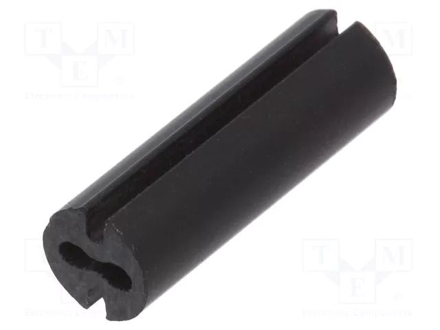 Spacer sleeve; LED; Øout: 4.8mm; ØLED: 3mm; L: 15mm; black; UL94V-0 DREMEC DR8GE04V80553