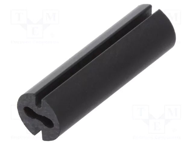 Spacer sleeve; LED; Øout: 4.8mm; ØLED: 3mm; L: 16mm; black; UL94V-0 DREMEC DR8GE04V80554